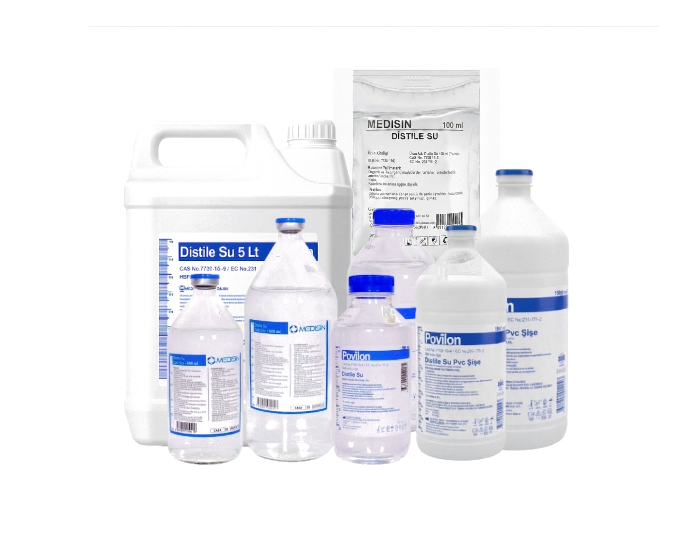 High-purity distilled water